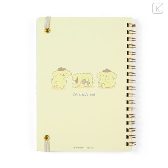 Japan Sanrio Original B6 Ring Notebook - Pompompurin / Stuffed Toy Stationery - 2