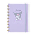Japan Sanrio Original B6 Ring Notebook - Kuromi : Stuffed Toy Stationery - 1