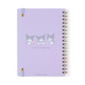 Japan Sanrio Original B6 Ring Notebook - Kuromi : Stuffed Toy Stationery - 2