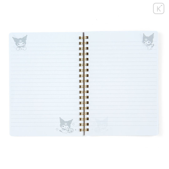 Japan Sanrio Original B6 Ring Notebook - Kuromi : Stuffed Toy Stationery - 3