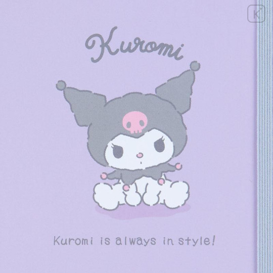 Japan Sanrio Original B6 Ring Notebook - Kuromi : Stuffed Toy Stationery - 4