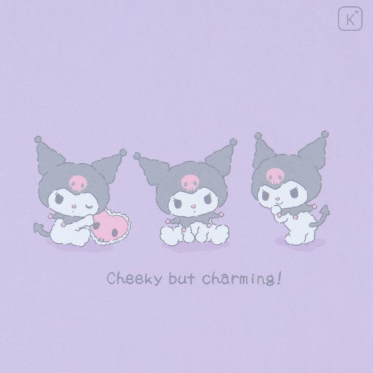 Japan Sanrio Original B6 Ring Notebook - Kuromi : Stuffed Toy Stationery - 5