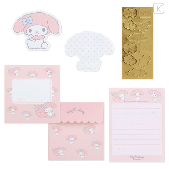 Japan Sanrio Original Mini Letter Set - My Melody / Stuffed Toy Stationery - 2