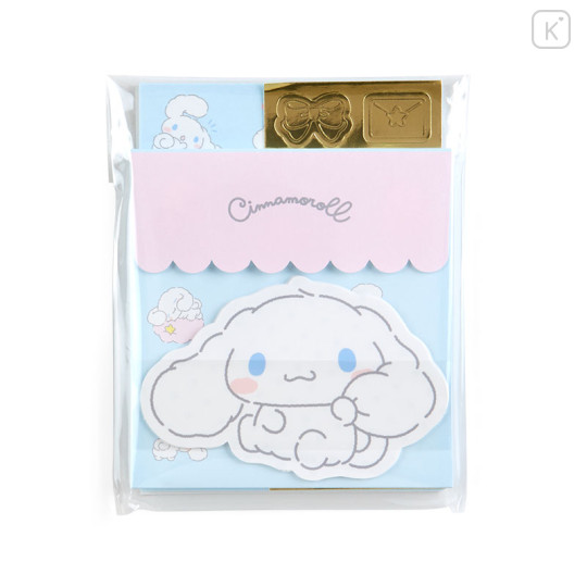 Japan Sanrio Original Mini Letter Set - Cinnamoroll / Stuffed Toy Stationery - 1