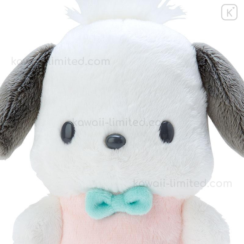 Japan Sanrio Original Plush Pencil Case - Pochacco / Stuffed Toy Stationery