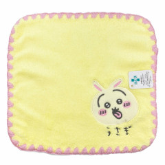 Japan Chiikawa Embroidery Mini Towel - Rabbit / Yellow