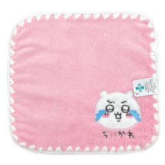 Japan Chiikawa Embroidery Mini Towel - Crying / Pink