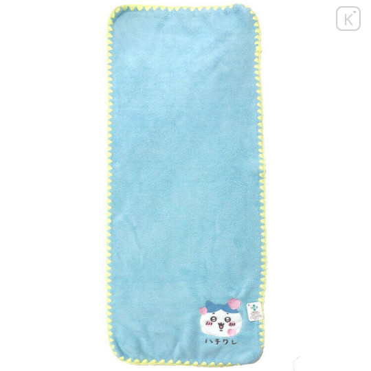 Japan Chiikawa Embroidery Face Towel - Hachiware / Blue - 1