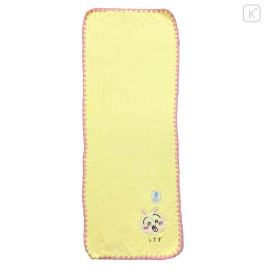 Japan Chiikawa Embroidery Face Towel - Rabbit / Yellow - 1