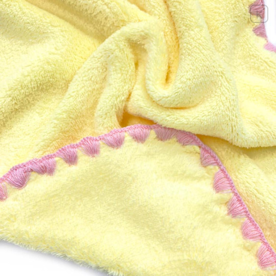 Japan Chiikawa Embroidery Face Towel - Rabbit / Yellow - 3