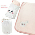 Japan Chiikawa Embroidery Blanket & Drawstring Bag - Light Pink - 2