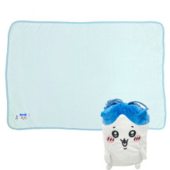 Japan Chiikawa Embroidery Blanket & Drawstring Bag - Hachiware / Light Blue