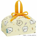 Japan Chiikawa Bento Lunch Bag - Hachiware : Light Yellow - 1