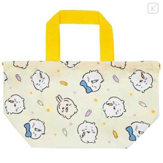 Japan Chiikawa Bento Lunch Bag - Hachiware / Light Yellow - 2