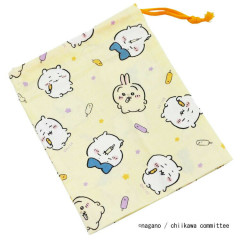 Japan Chiikawa Drawstring Bag - Hachiware / Rabbit / Light Yellow