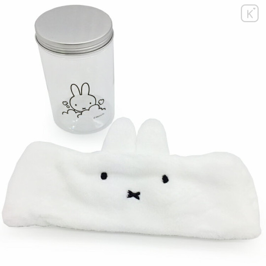 Japan Miffy Hair Turban Case Set - Face - 1