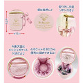 Japan Sanrio Mini Vanity Pouch - My Melody / Pink & Gold Ribbon - 3