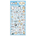 Japan Chiikawa Clear Seal Sticker - Friends / Blue - 1