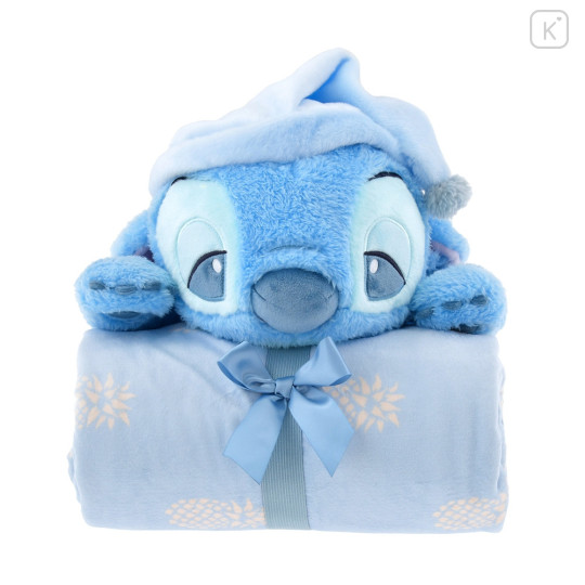 Japan Disney Store Blanket with Plush - Stitch - 1