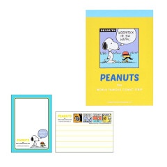 Japan Peanuts Mini Notepad - Snoopy / Retro Yellow