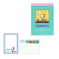 Japan Peanuts Mini Notepad - Snoopy / Retro Green - 1