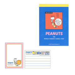 Japan Peanuts Mini Notepad - Snoopy / Retro Blue