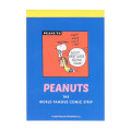 Japan Peanuts Mini Notepad - Snoopy / Retro Blue - 2