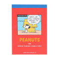 Japan Peanuts Mini Notepad - Snoopy / Retro Red - 2