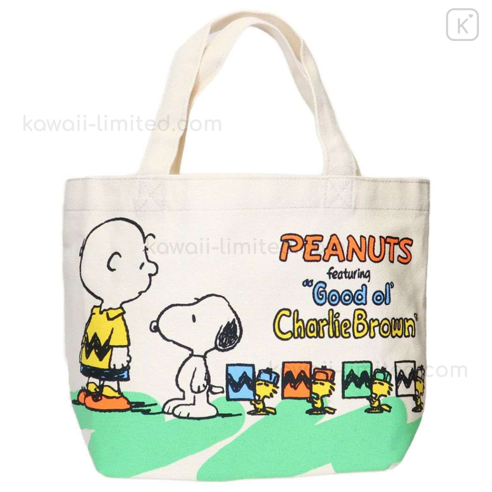 Japan Peanuts Mini Tote Bag Snoopy / Good of Charlie Kawaii Limited