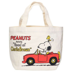 Japan Peanuts Mini Tote Bag - Snoopy / Driving