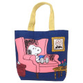 Japan Peanuts Mini Tote Bag - Snoopy / Reading - 1