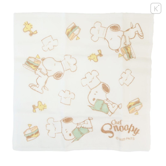 Japan Peanuts Kaya Fabric Dishcloth Towel - Chef Snoopy - 1