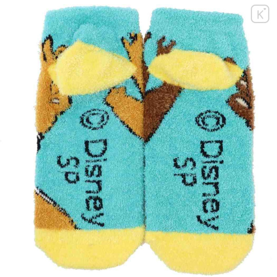 Japan Disney Fluffy Socks - Chip & Dale / Blue - 2