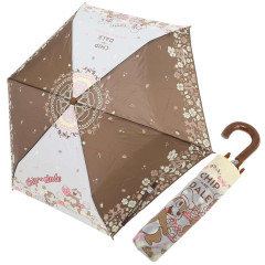 Japan Disney Folding Umbrella - Chip & Dale / Flora
