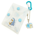Japan Mofusand Multi Clear Pouch with Carabiner - Cat / Shark - 2