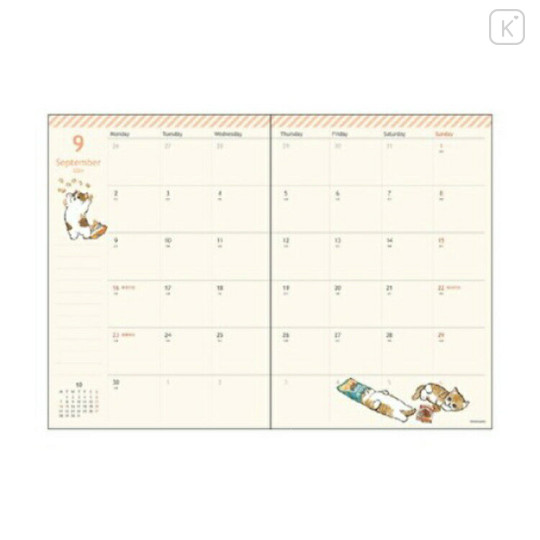 Japan Mofusand B6 Monthly Schedule Book - 2024 / Cat Donut - 2