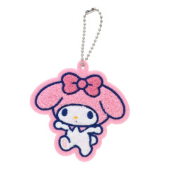 Japan Sanrio Embroidery Patch Keychain with Clip - My Melody
