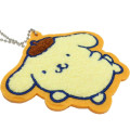 Japan Sanrio Embroidery Patch Keychain with Clip - Pompompurin - 2