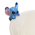 Japan Disney Ceramic Bowl with Nokkari Figure - Stitch / Blue - 3