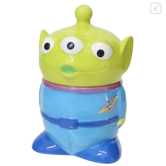 Japan Disney Ceramic Piggy Bank - Toy Story / Little Green Men - 1