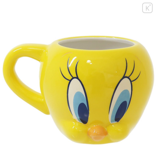 Japan Looney Tunes die-cut Porcelain Mug / Tweety - 1