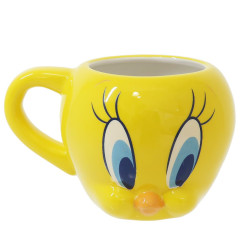Japan Looney Tunes die-cut Porcelain Mug / Tweety