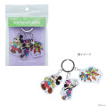 Japan Disney Triple Acrylic Keychain - Mickey & Minnie & Chip & Dale / Retro Dance - 1