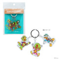 Japan Disney Triple Acrylic Keychain - Donald / Retro Carnival - 1