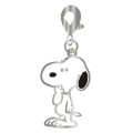 Japan Peanuts Metal Charm Keychain - Snoopy / Thinking - 1