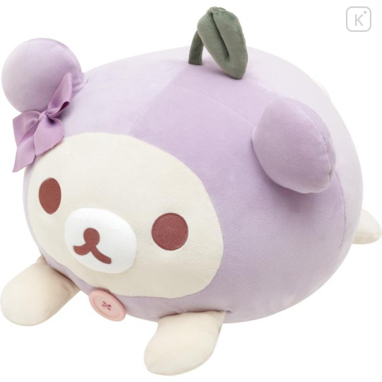Japan San-X Super Mochimochi Daifuku Cushion - Korilakkuma : Cherry - 1