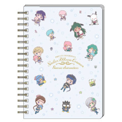 Japan Sanrio × Sailor Moon B6 Ring Notebook - Outer Guardians & Star Light / Movie Cosmos