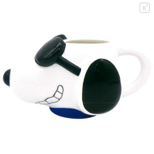 Japan Peanuts 3D Porcelain Mug - Snoopy / Joe Cool - 1