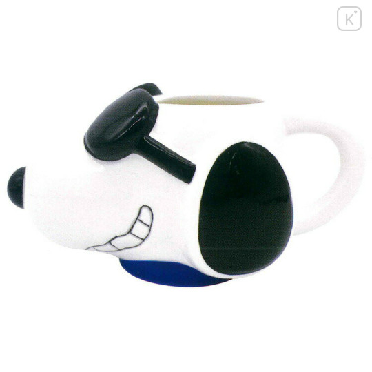 Japan Peanuts Porcelain Mug - Snoopy / Joe Cool - 1