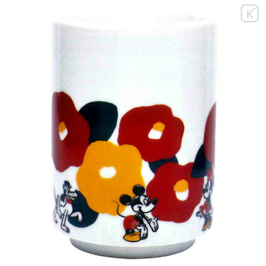 Japan Disney Japanese Tea Cup - Mickey / Camellia - 1